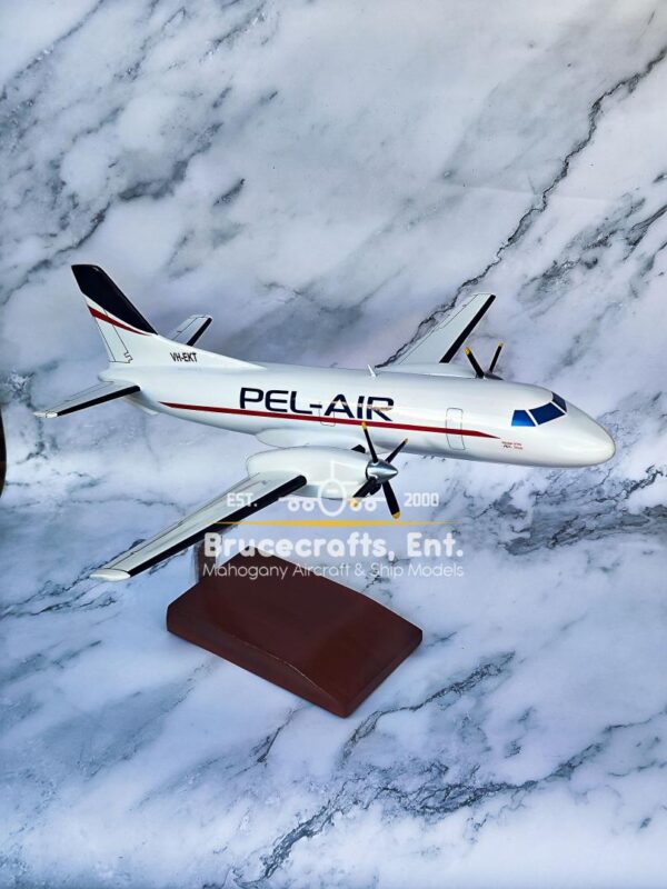 Model of Saab 340A Pel-air Aircraft with detailed craftsmanship.